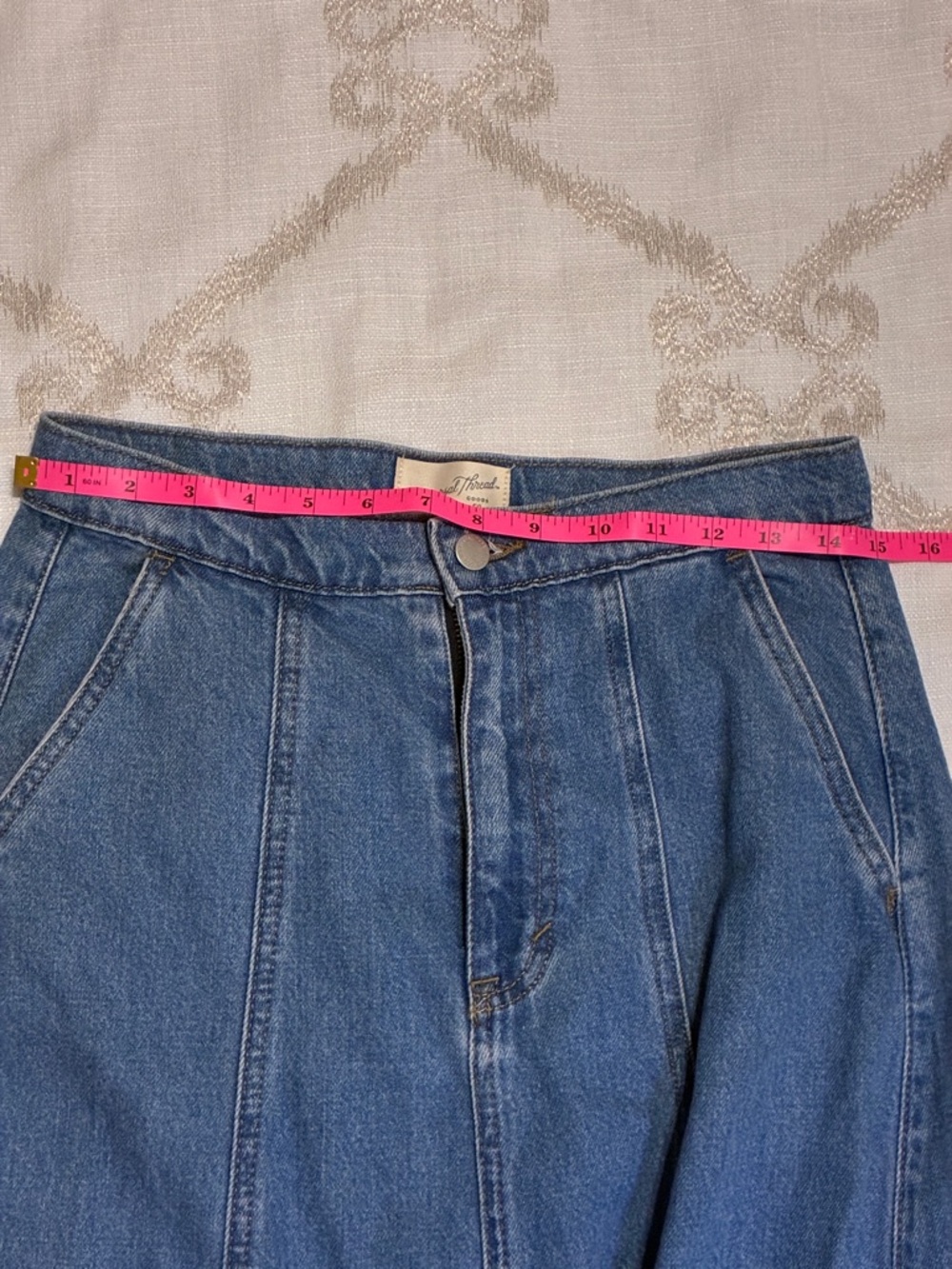 Universal Thread Blue Denim A-Line Maxi Skirt - Picture 5 of 9